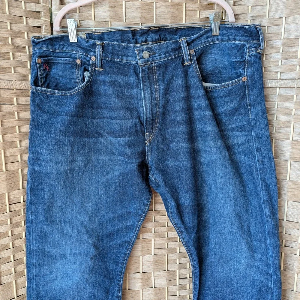 VTG Y2K Polo Ralph Lauren Straight‎ Leg Jeans Mens 40x30 90s Dad Jeans Americana